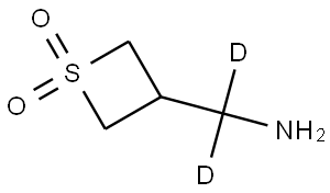 3-(aminomethyl-d2)thietane 1,1-dioxide Struktur