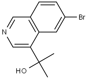 2-(6-bromoisoquinolin-4-yl)propan-2-ol Struktur