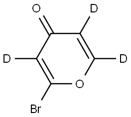 2-bromo-4H-pyran-4-one-3,5,6-d3 Struktur