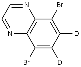 5,8-dibromoquinoxaline-6,7-d2 Struktur