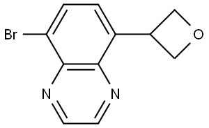 5-bromo-8-(oxetan-3-yl)quinoxaline Struktur