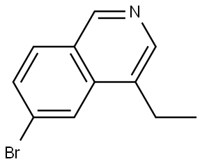 6-bromo-4-ethylisoquinoline Struktur