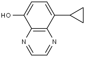 8-cyclopropylquinoxalin-5-ol Struktur