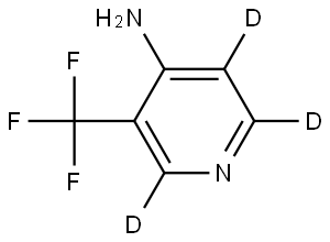 3-(trifluoromethyl)pyridin-2,5,6-d3-4-amine Struktur