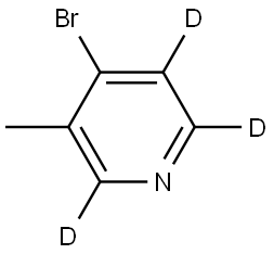 4-bromo-3-methylpyridine-2,5,6-d3 Structure