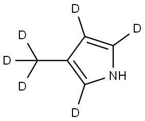 3-(methyl-d3)-1H-pyrrole-2,4,5-d3 Struktur