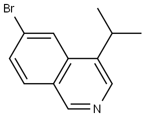 6-bromo-4-isopropylisoquinoline Struktur