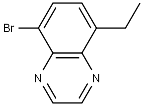 5-bromo-8-ethylquinoxaline Struktur