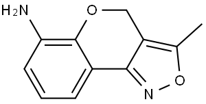 3-methyl-4H-chromeno[4,3-c]isoxazol-6-amine Struktur