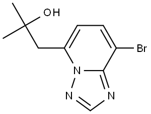 [1,2,4]Triazolo[1,5-a]pyridine-5-ethanol, 8-bromo-α,α-dimethyl- Struktur