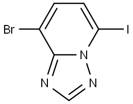 [1,2,4]Triazolo[1,5-a]pyridine, 8-bromo-5-iodo- Struktur