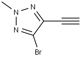 2H-1,2,3-Triazole, 4-bromo-5-ethynyl-2-methyl- Struktur