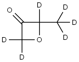 2-(methyl-d3)oxetan-3-one-2,4,4-d3 Struktur