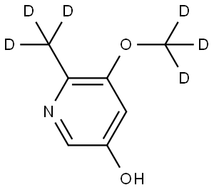 5-(methoxy-d3)-6-(methyl-d3)pyridin-3-ol Struktur