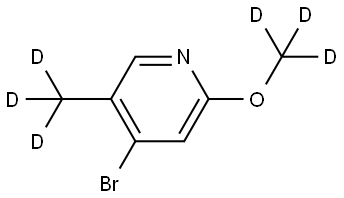 4-bromo-2-(methoxy-d3)-5-(methyl-d3)pyridine Struktur