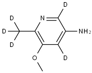 5-methoxy-6-(methyl-d3)pyridin-2,4-d2-3-amine Struktur