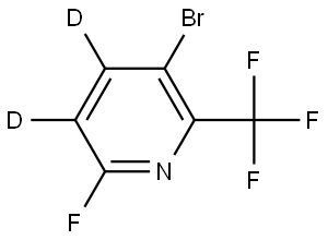 3-bromo-6-fluoro-2-(trifluoromethyl)pyridine-4,5-d2 Struktur