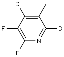 2,3-difluoro-5-methylpyridine-4,6-d2 Struktur