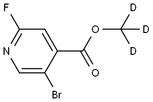 methyl-d3 5-bromo-2-fluoroisonicotinate Struktur