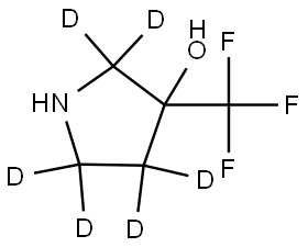 3-(trifluoromethyl)pyrrolidin-2,2,4,4,5,5-d6-3-ol Struktur