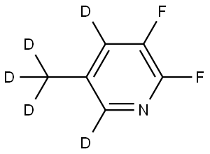 2,3-difluoro-5-(methyl-d3)pyridine-4,6-d2 Struktur