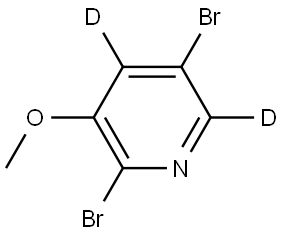 2,5-dibromo-3-methoxypyridine-4,6-d2 Struktur