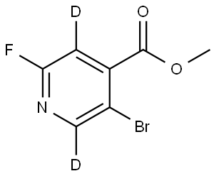 methyl 5-bromo-2-fluoroisonicotinate-3,6-d2 Struktur