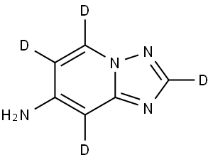 1,2,4]triazolo[1,5-a]pyridin-d4-7-amine Struktur