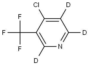 4-chloro-3-(trifluoromethyl)pyridine-2,5,6-d3 Struktur