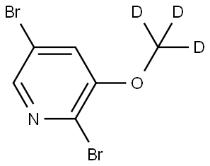 2,5-dibromo-3-(methoxy-d3)pyridine Struktur