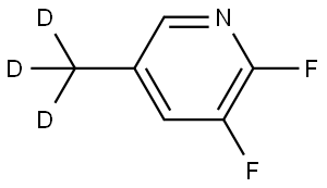 2,3-difluoro-5-(methyl-d3)pyridine Struktur