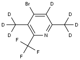 4-bromo-3,6-bis(methyl-d3)-2-(trifluoromethyl)pyridine-5-d|