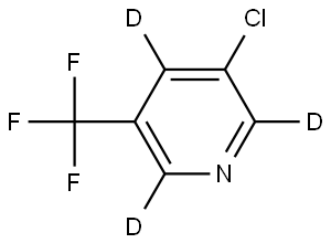 3-chloro-5-(trifluoromethyl)pyridine-2,4,6-d3 Struktur