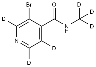 3-bromo-N-(methyl-d3)isonicotinamide-2,5,6-d3|