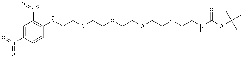 DNP-PEG4-NHBoc Struktur