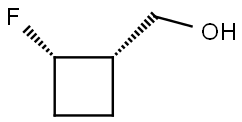 Cyclobutanemethanol, 2-fluoro-, (1S,2S)- Struktur