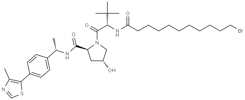 (S,R,S)-AHPC-Me-C10-Br Struktur