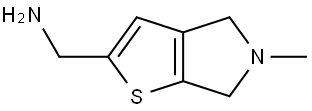 (5,6-dihydro-4H-thieno[2,3-c]pyrrol-2-yl)methanamine Struktur