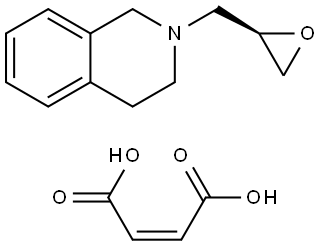 (R)-2-(oxiran-2-ylmethyl)-1,2,3,4-tetrahydroisoquinoline maleate Struktur