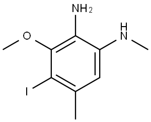 4-Iodo-3-methoxy-N1,5-dimethyl-1,2-benzenediamine Struktur