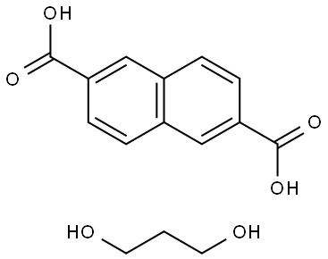 2,6-Naphthalenedicarboxylic acid polymer with 1,3-propanediol Struktur