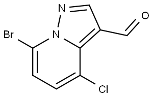 Pyrazolo[1,5-a]pyridine-3-carboxaldehyde, 7-bromo-4-chloro- Struktur