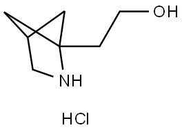 2-Azabicyclo[2.1.1]hexane-1-ethanol, hydrochloride (1:1) Struktur