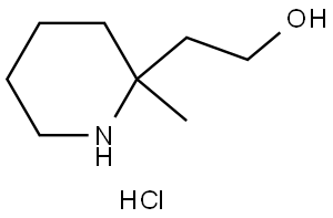 2-Piperidineethanol, 2-methyl-, hydrochloride (1:1) Struktur