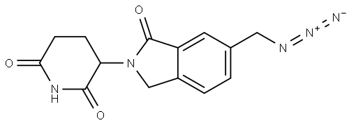 3-[6-(azidomethyl)-1-oxo-isoindolin-2-yl]piperidine-2,6-dione Struktur