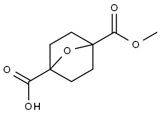 1-Methyl 7-oxabicyclo[2.2.1]heptane-1,4-dicarboxylate Struktur