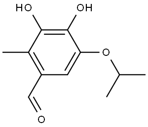 Benzaldehyde, 3,4-dihydroxy-2-methyl-5-(1-methylethoxy)- Struktur