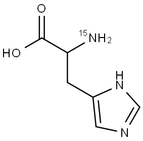 DL-Histidine-a-15N Struktur