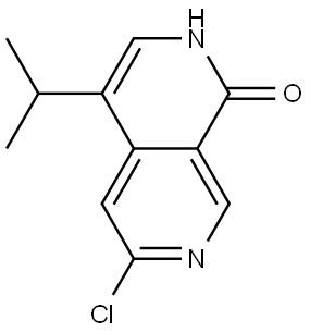 2,7-Naphthyridin-1(2H)-one, 6-chloro-4-(1-methylethyl)- Struktur