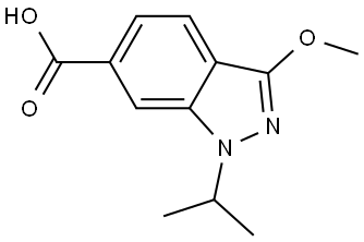 1H-Indazole-6-carboxylic acid, 3-methoxy-1-(1-methylethyl)- Struktur